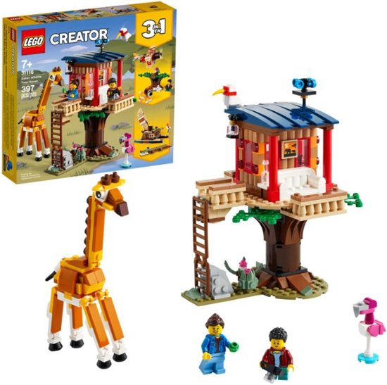 Front Zoom. LEGO - Creator 3 in 1 Creator Safari Wildlife Tree House 31116.