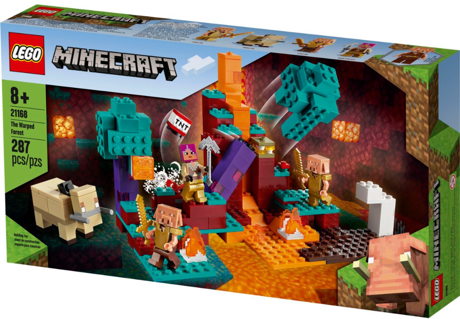Lego Minecraft The Warped Forest 21168 El Bosque Deformado 