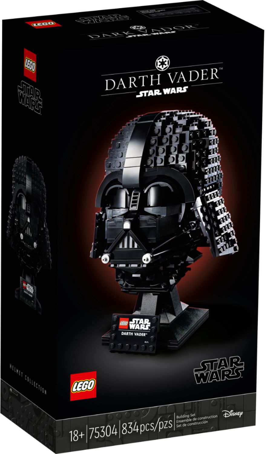mock ekstremt største LEGO Star Wars Darth Vader Helmet 75304 Collectible Building Kit (834  Pieces) 6332978 - Best Buy