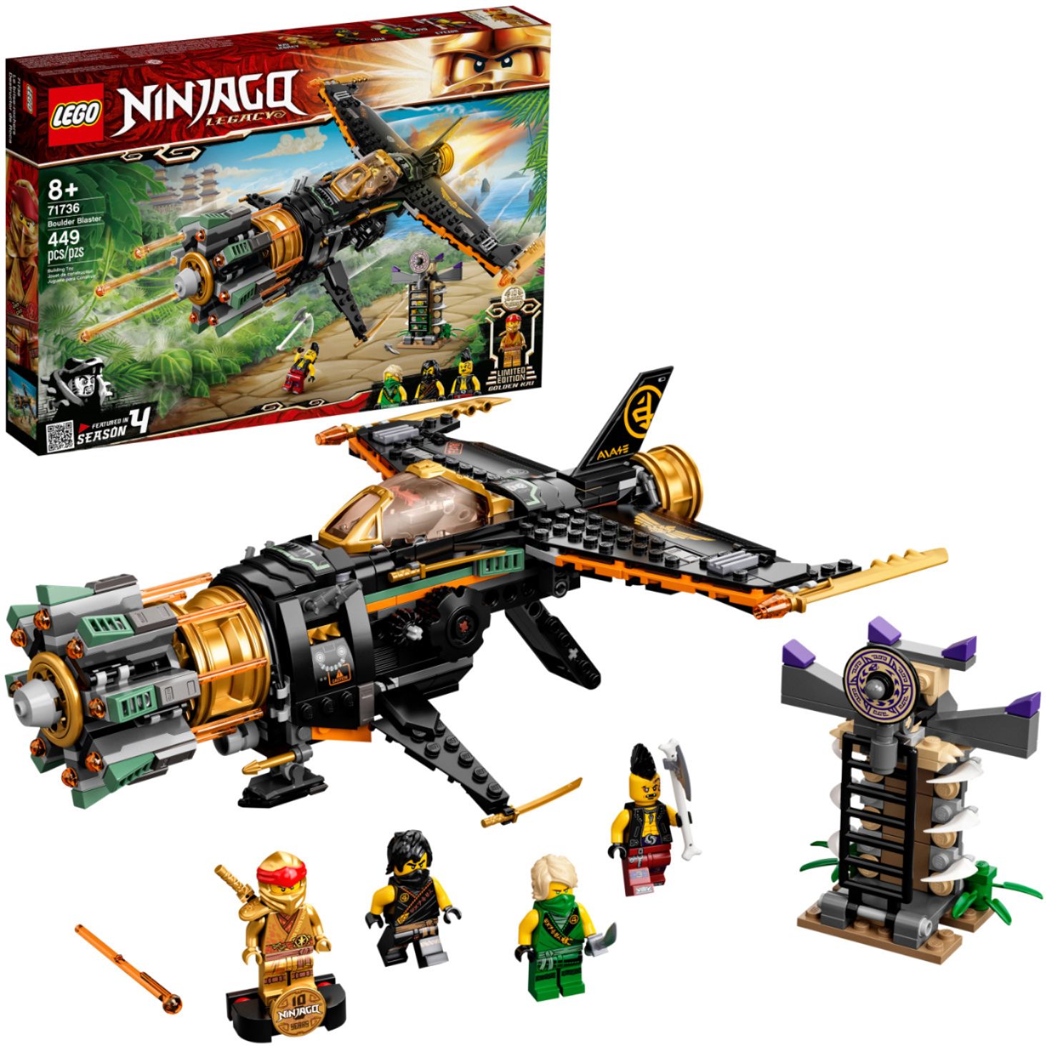 bekken parlement Ingenieurs LEGO Ninjago Boulder Blaster 71736 6327829 - Best Buy