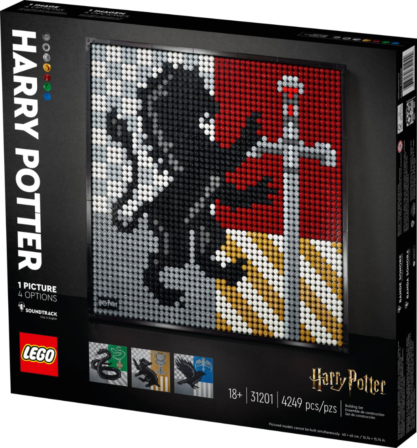 Angle View: LEGO - ART Harry Potter Hogwarts Crests 31201