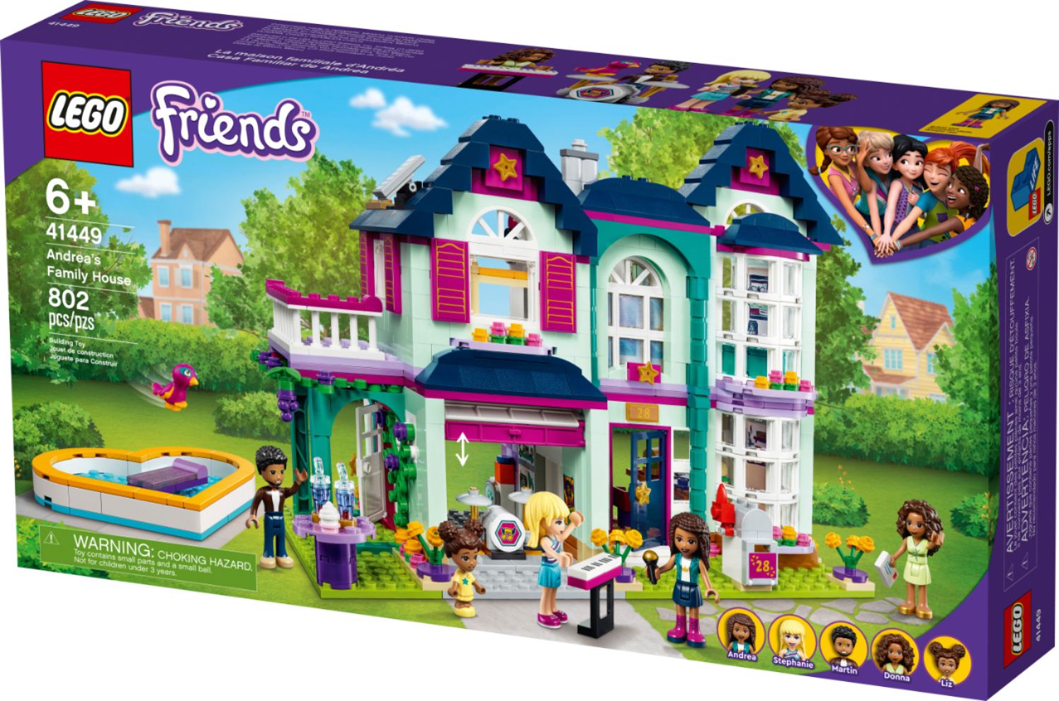 Angle View: LEGO - Friends Andrea's Family House 41449