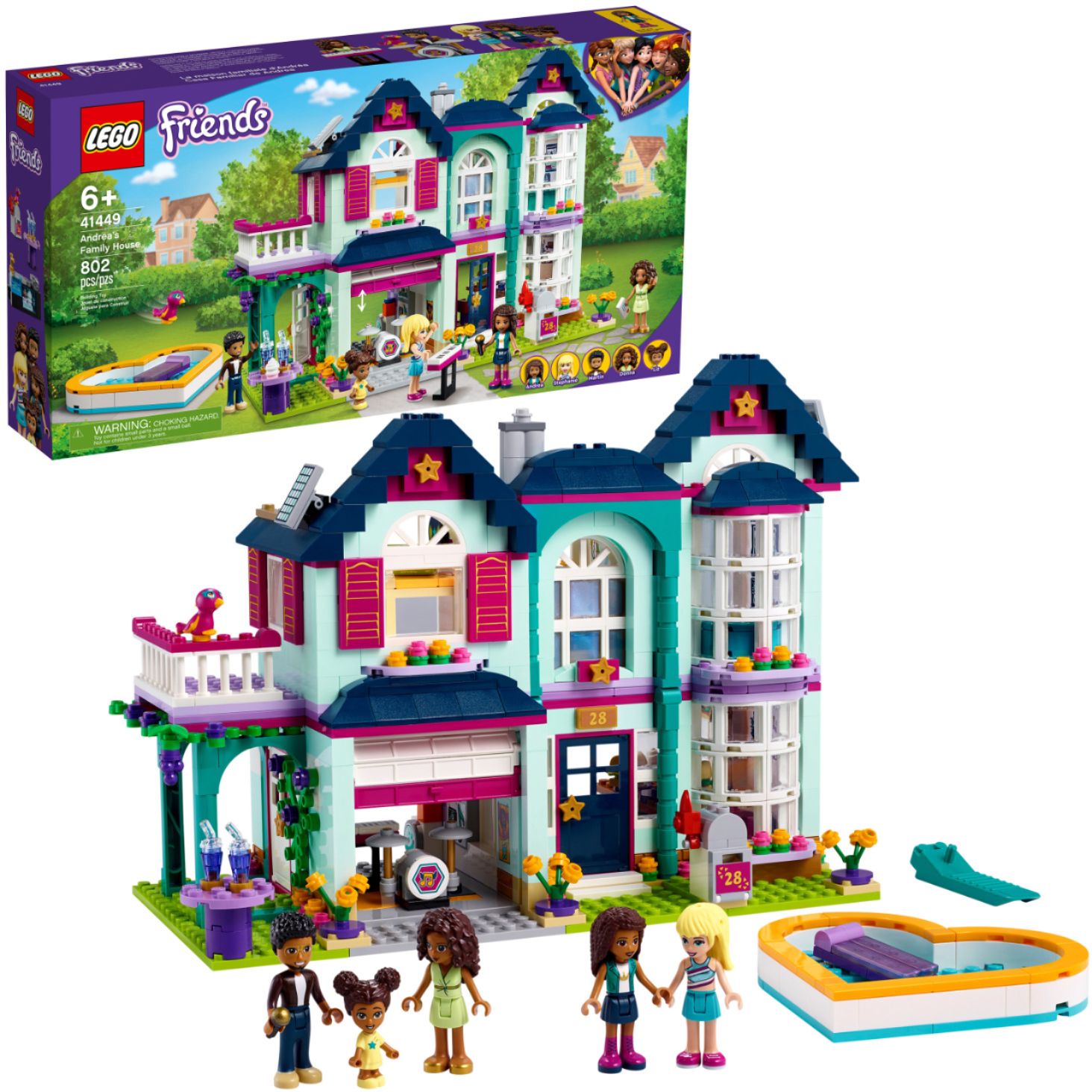 Customer Reviews: LEGO Friends Andrea's Family House 41449 6333565 ...