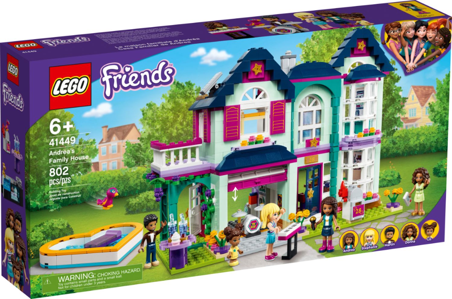 Left View: LEGO - Friends Andrea's Family House 41449