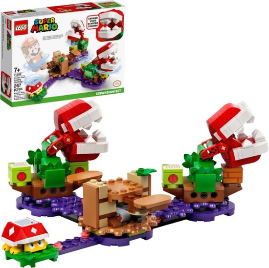 Front Zoom. LEGO - Super Mario Piranha Plant Challenge Expansion Set 71382.