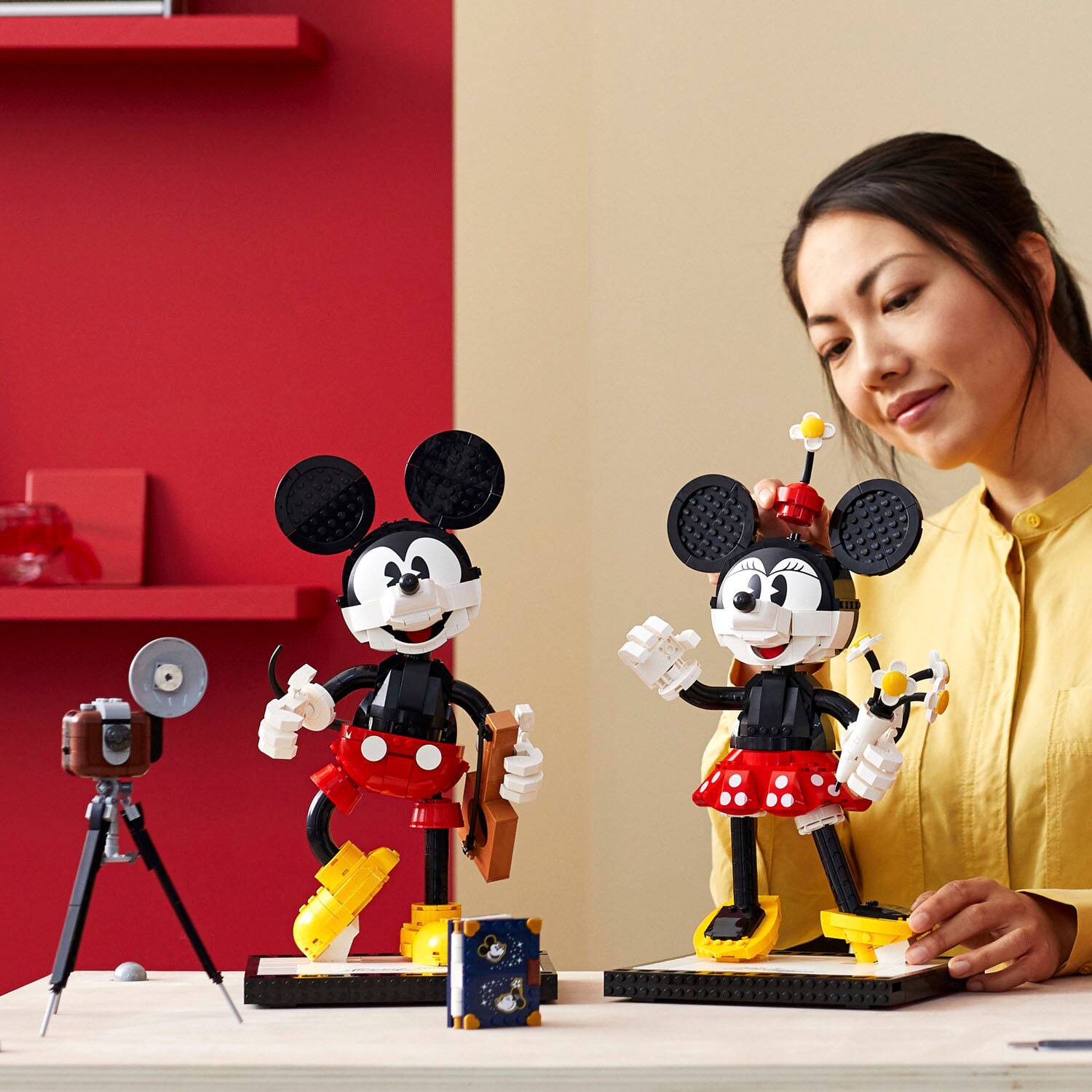 Alt View 11. LEGO - Disney Mickey Mouse & Minnie Mouse Buildable Characters (43179) Toy Building Kit (1,739 Pieces).