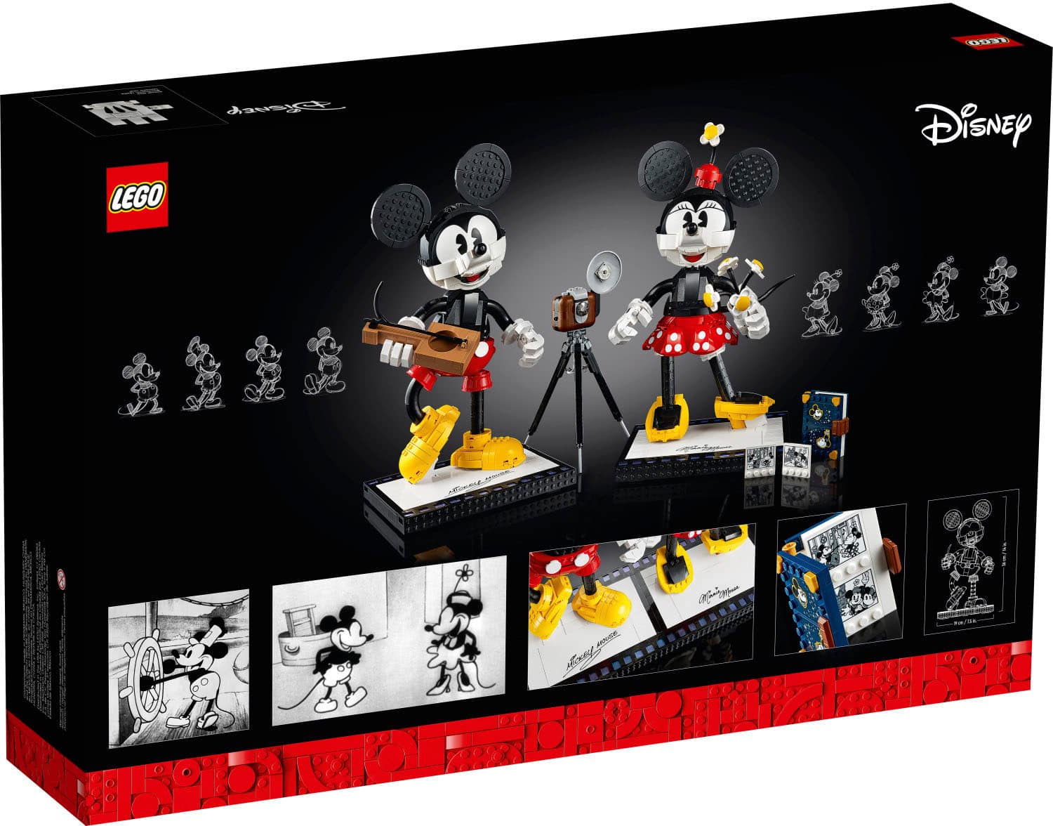 Alt View 13. LEGO - Disney Mickey Mouse & Minnie Mouse Buildable Characters (43179) Toy Building Kit (1,739 Pieces).