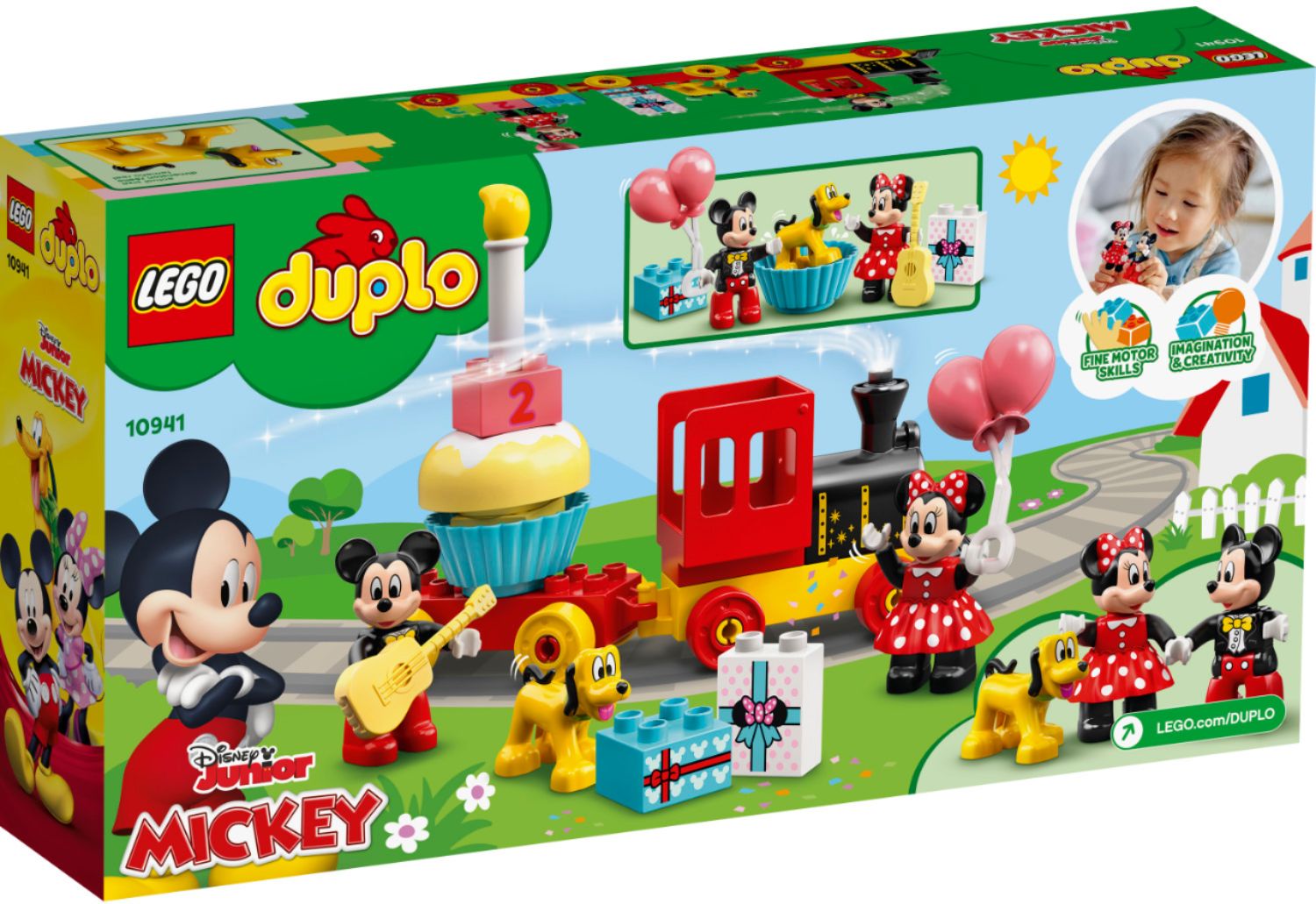 LEGO 10941 DUPLO Disney Le Train d'Anniversaire de Mickey et Minnie Jo