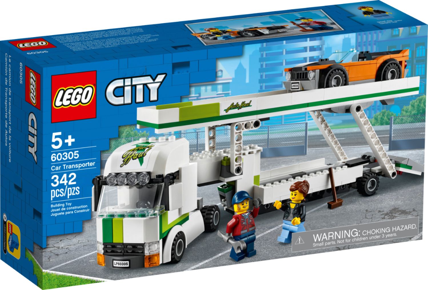 Left View: LEGO - City Car Transporter 60305