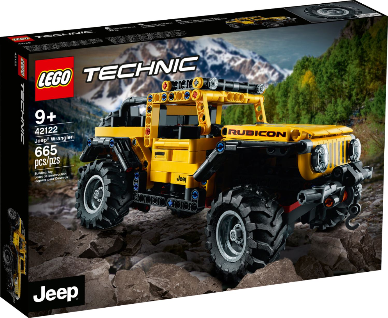 Left View: LEGO - Technic Jeep Wrangler 42122