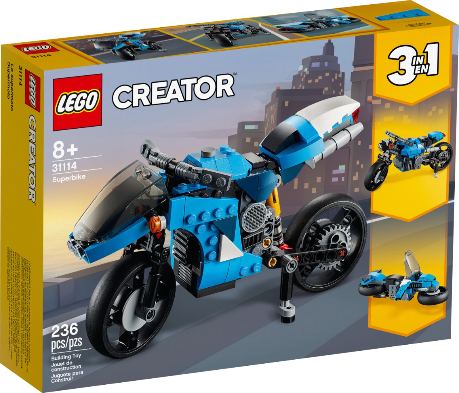 Left View: LEGO - Creator 3 in 1 Superbike 31114