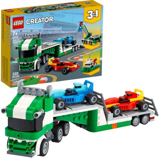 Front Zoom. LEGO - Creator 3 in 1 Race Car Transporter 31113.