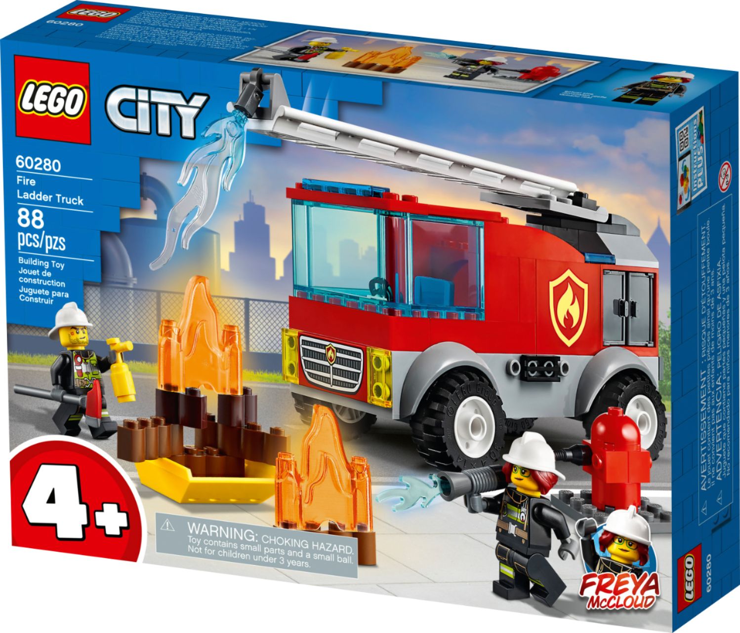 Angle View: LEGO - City Fire Ladder Truck 60280