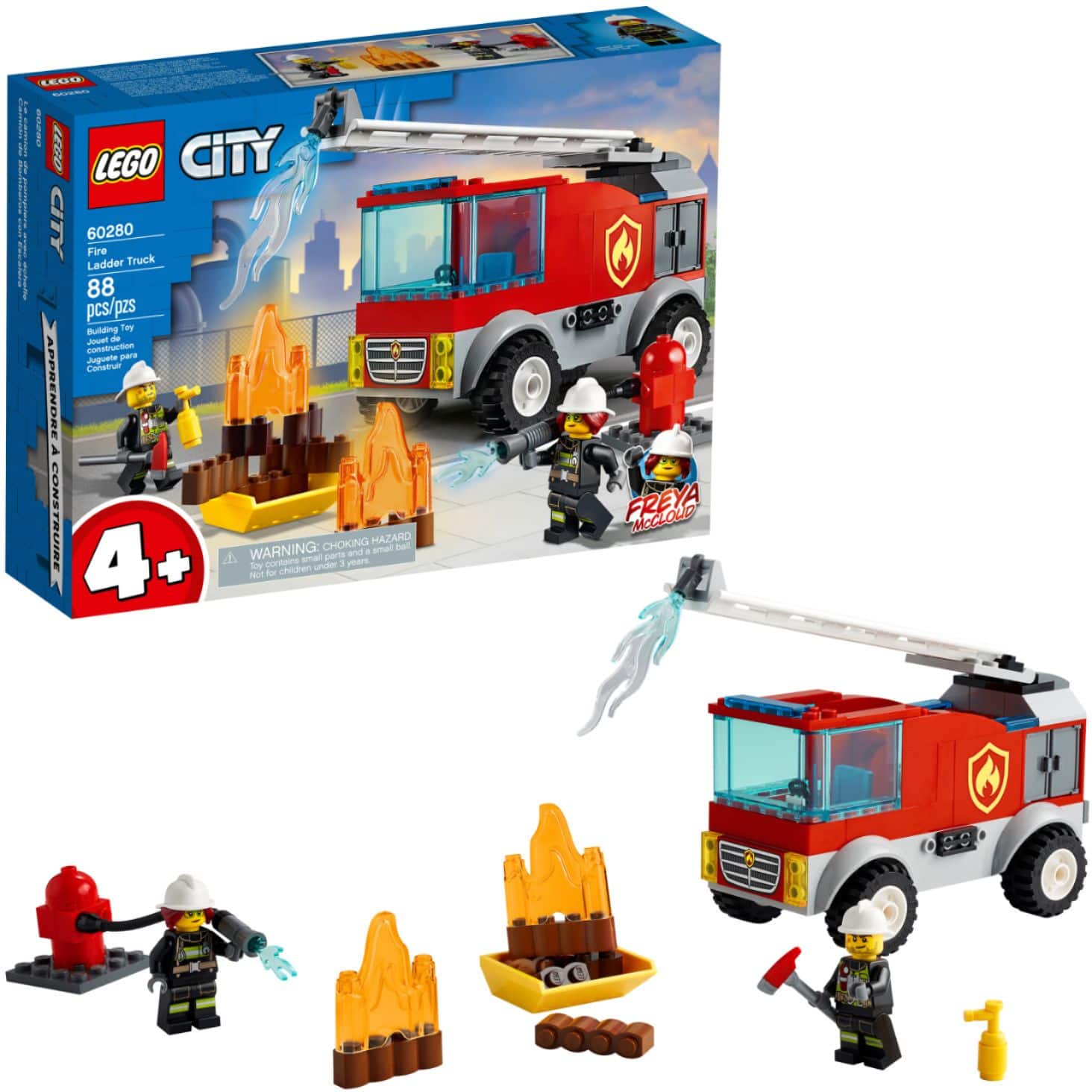 Front. LEGO - City Fire Ladder Truck 60280.