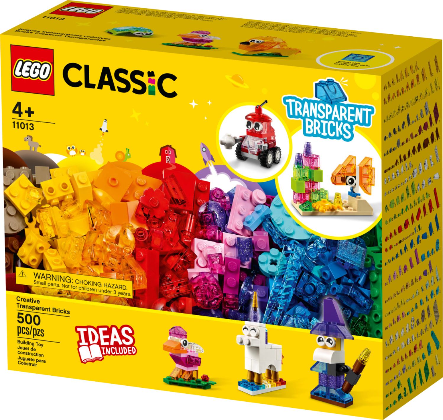 Angle View: LEGO - Classic Creative Transparent Bricks 11013