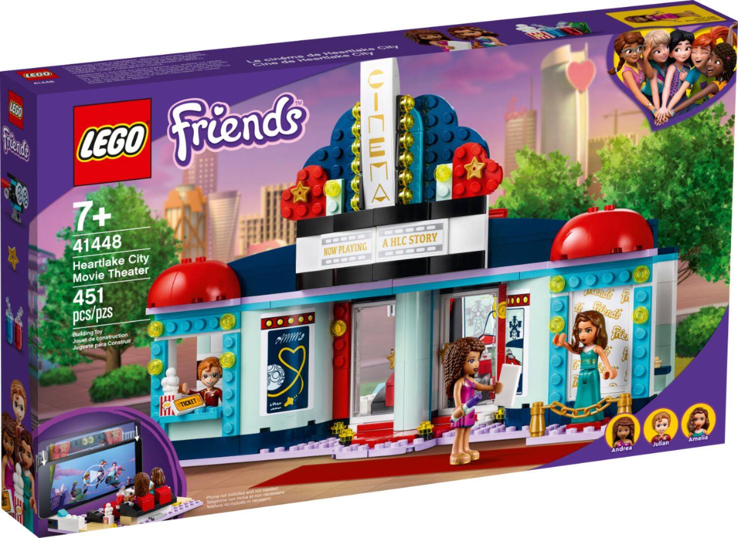 Left. LEGO - Friends Heartlake City Movie Theater 41448.