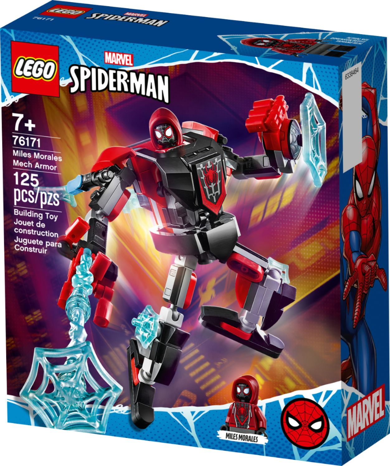76171 LEGO Super Heroes Marvel Miles Morales Mech Armour 125 Pieces Age 5 Years+