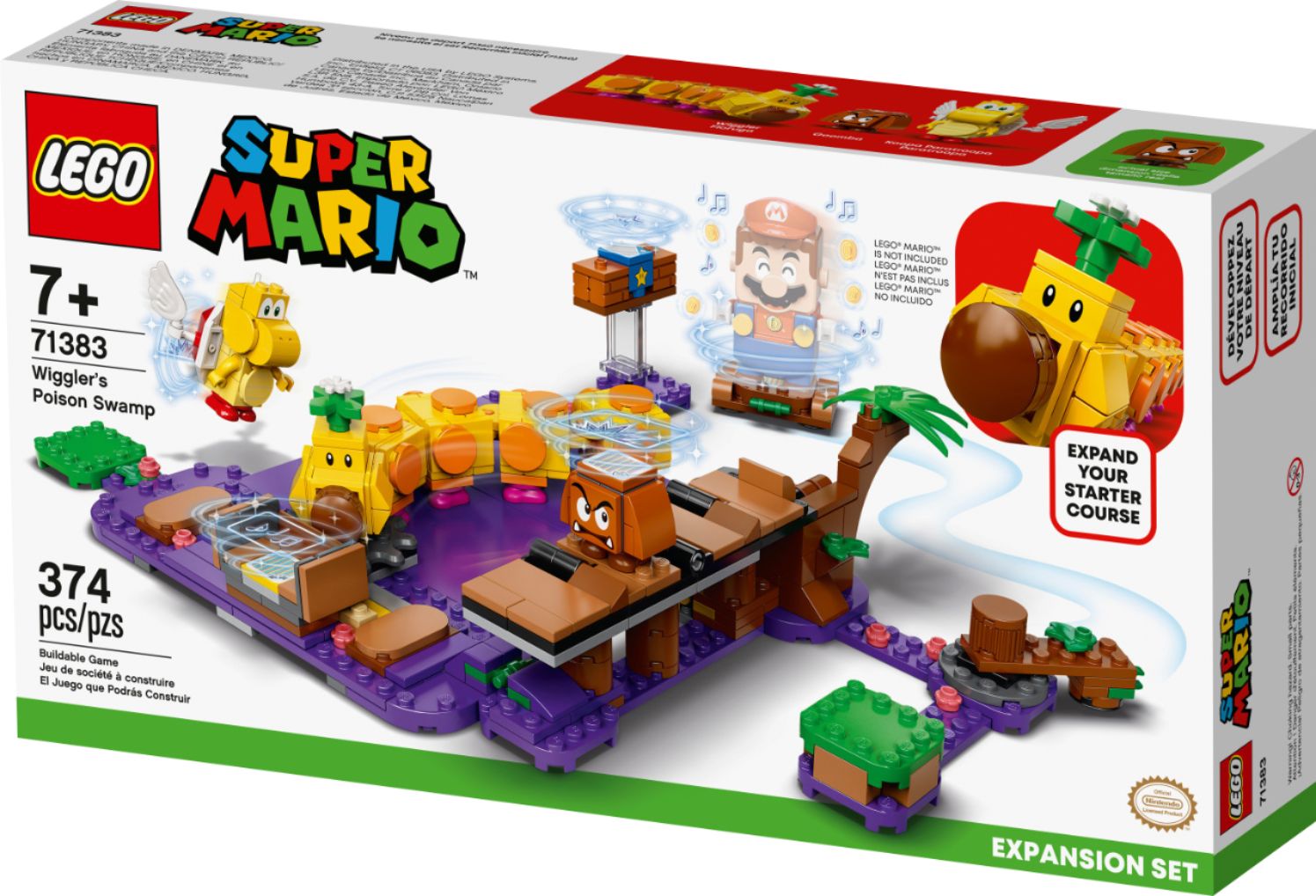 Wigglers Giftsumpf Erweiterungsset LEGO Super Mario 71383 for sale online