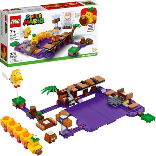 Front Zoom. LEGO - Super Mario Wiggler's Poison Swamp Expansion Set 71383.