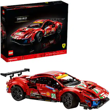 Front. LEGO - Technic Ferrari 488 GTE AF Corse 51 42125.
