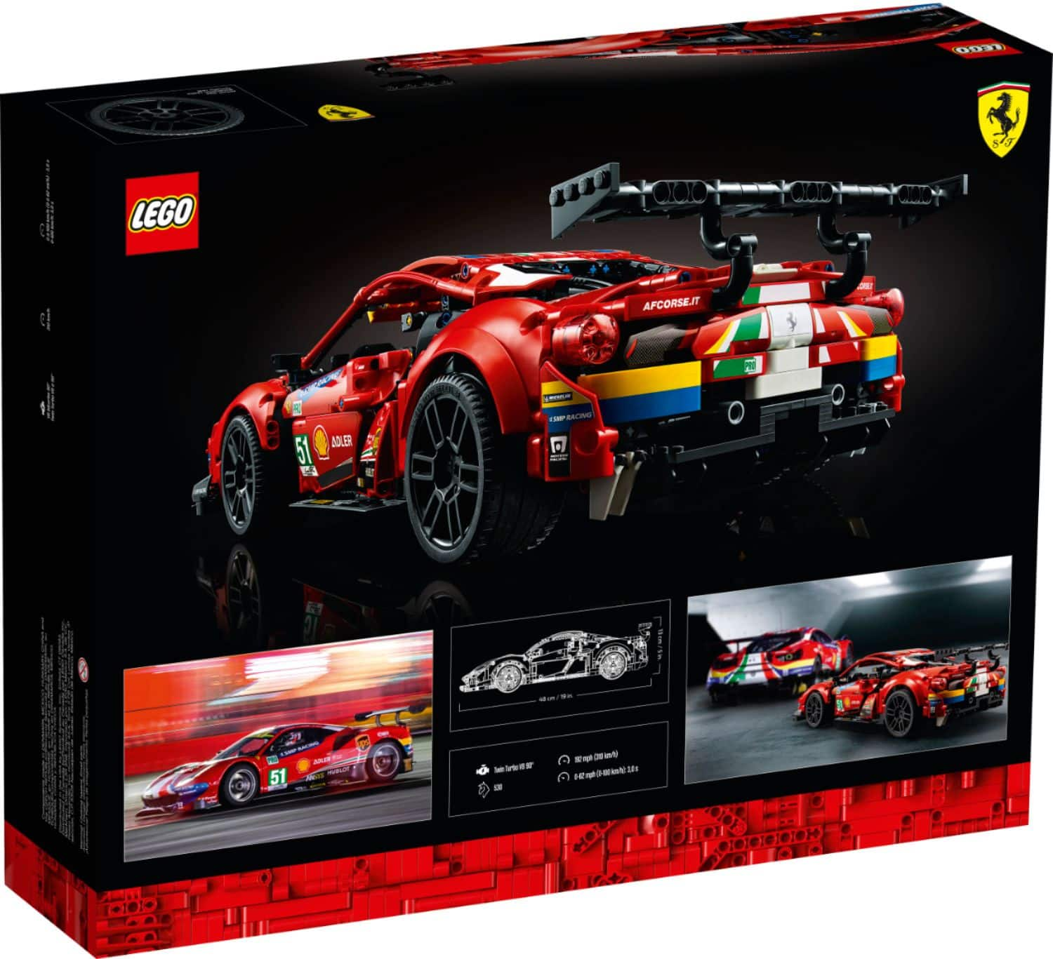 LEGO Technic Ferrari 488 GTE AF Corse 51 42125 6332760 - Best Buy