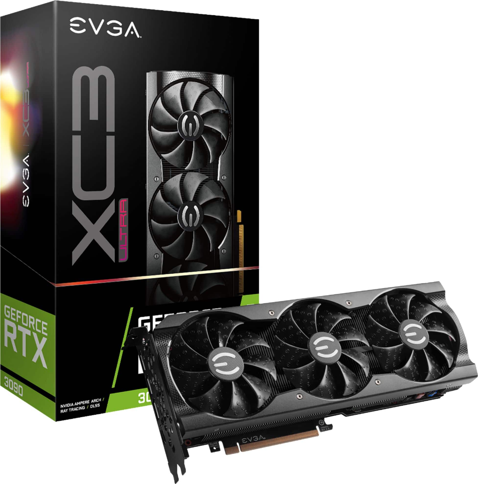 EVGA NVIDIA GeForce RTX 3090 24GB XC3 ULTRA GAMING GDDR6 PCI Express 4.0  Graphics Card 24G-P5-3975-KB - Best Buy