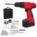 Alt View 11. Fleming Supply - Fleming Supply Cordless Drill Tool Set- 89 Piece Drill Bits, Wire Brush Wheels, Router Bits, Grinding & Polishing Kit - Red, Black.