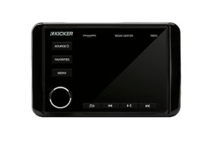 KICKER - KMC5 Premium Media Center/Radio w/Bluetooth - Black - Front_Zoom