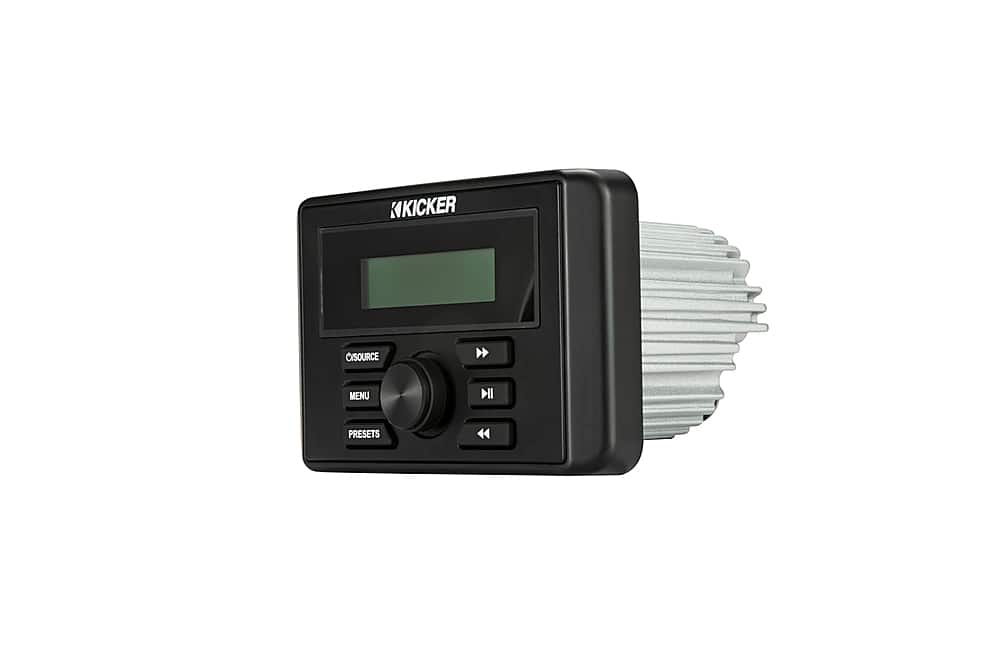 Alt View 12. KICKER - KMC3 Square Media Center/Radio w/Bluetooth - Black.