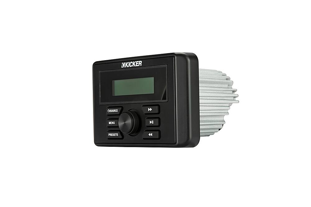 Alt View 12. KICKER - KMC3 Square Media Center/Radio w/Bluetooth - Black.