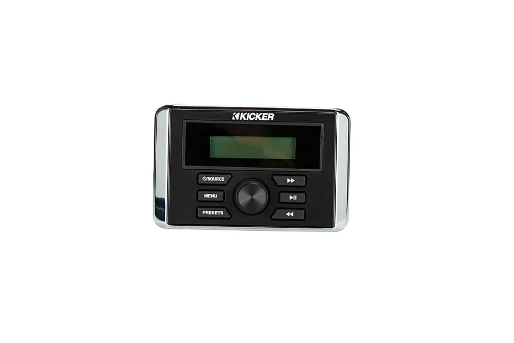 Alt View 16. KICKER - KMC3 Square Media Center/Radio w/Bluetooth - Black.