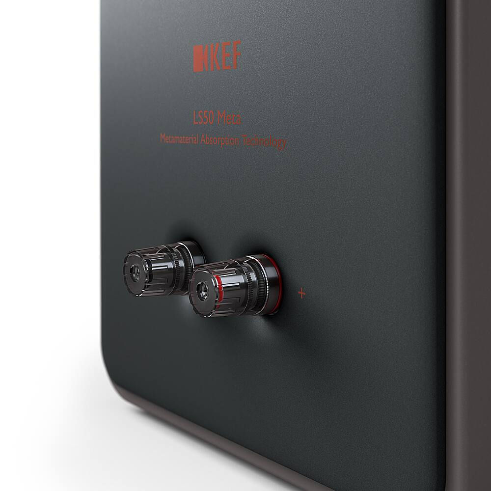 Alt View 11. KEF - LS50META Bookshelf Speakers Pair - Titanium.