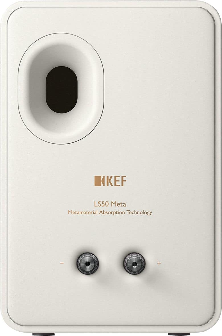 Back. KEF - LS50META Bookshelf Speakers Pair - White.