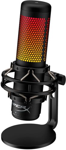 HyperX - QuadCast S - RGB Wired Multi-Pattern Electret Condenser Microphone
