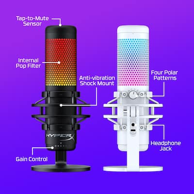 HyperX QuadCast S Wired RGB Multi Pattern USB Condenser Microphone HyperX QuadCast S Wired RGB Multi Pattern USB Condenser Microphone