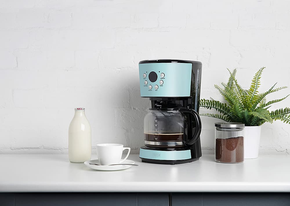 Alt View 15. Haden - 12-Cup Programmable Coffee Maker with Strength Control and Timer - Turquoise.