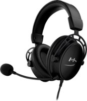 HyperX - Cloud Alpha Pro Wired Stereo Gaming Headset, for PC, PS4, Xbox One - Blackout - Black - Angle_Zoom