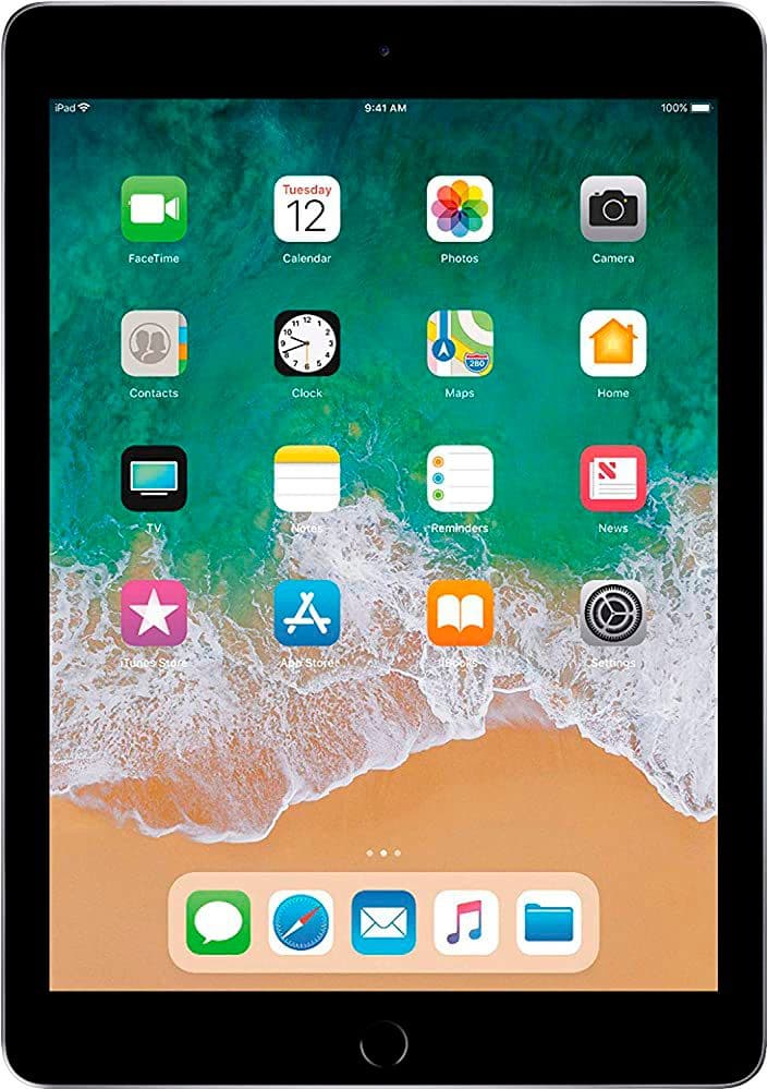 Apple - Certified Refurbished iPad (6th Generation) (2018) Wi-Fi - 128GB - Space Gray - Front_Zoom