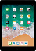 Apple - Certified Refurbished iPad (6th Generation) (2018) Wi-Fi - 128GB - Space Gray - Front_Zoom