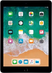 Pre-Owned - Apple iPad (6th Generation) (2018) Wi-Fi - 128GB - Space Gray - Front_Zoom