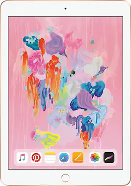 Apple - Certified Refurbished iPad (6th Generation) (2018) Wi-Fi - 128GB - Gold