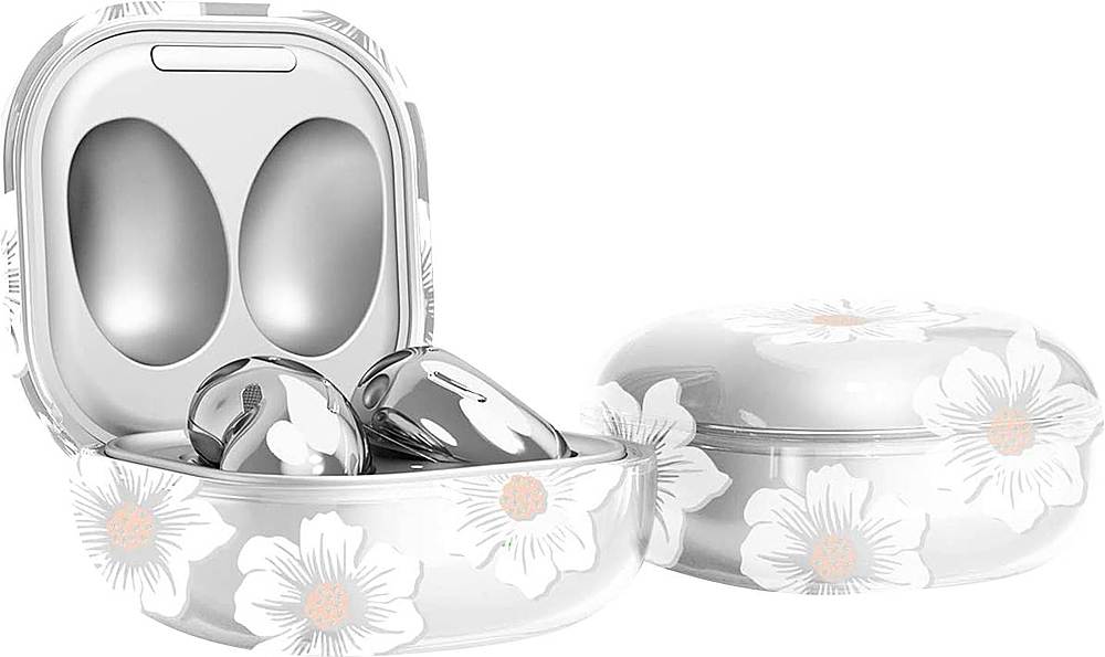 Alt View 11. SaharaCase - Marble Series Case for Samsung Galaxy Buds Live, Galaxy Buds Pro, Galaxy Buds2 Pro and Galaxy Buds FE - Clear.