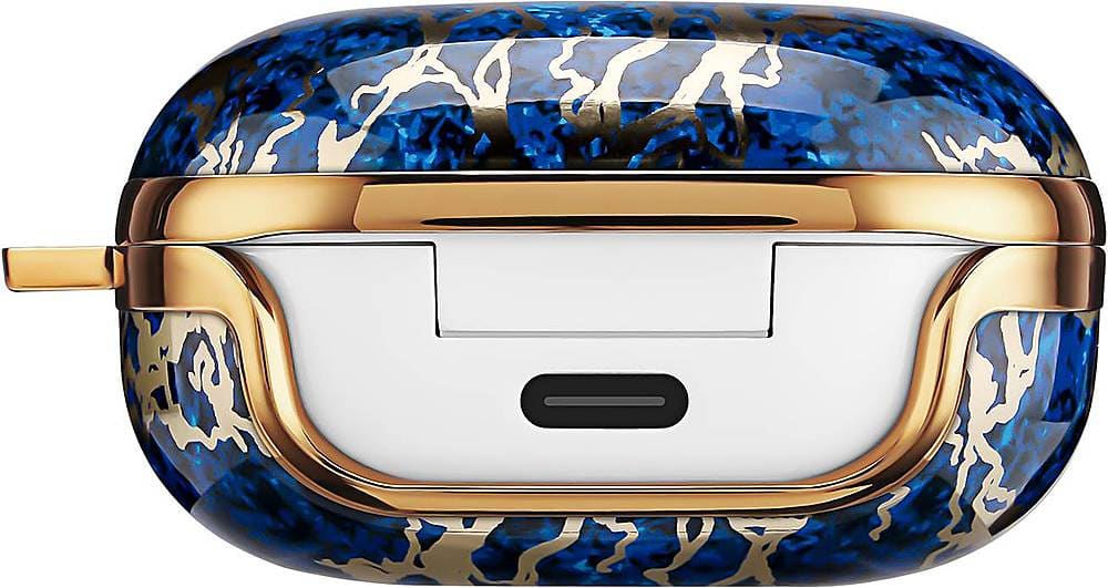 Alt View 13. SaharaCase - Marble Series Case for Samsung Galaxy Buds Live, Galaxy Buds Pro, Galaxy Buds2 Pro and Galaxy Buds FE - Blue Marble.