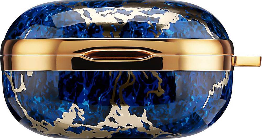 Alt View 14. SaharaCase - Marble Series Case for Samsung Galaxy Buds Live, Galaxy Buds Pro, Galaxy Buds2 Pro and Galaxy Buds FE - Blue Marble.