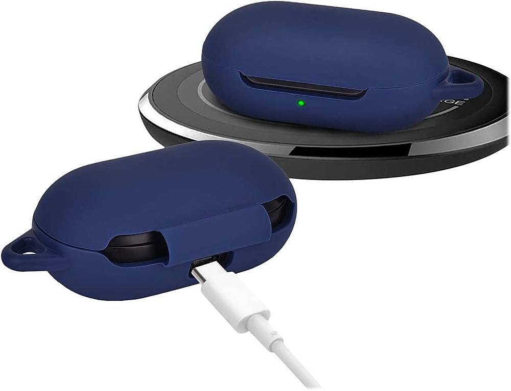 Alt View 12. SaharaCase - Silicone Case for Samsung Galaxy Buds and Buds+ - Blue.