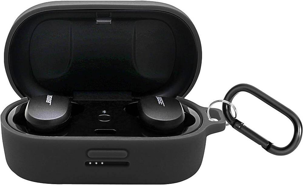 Alt View 13. SaharaCase - Silicone Grip Case for BOSE QuietComfort Noise Cancelling Earbuds - Black.