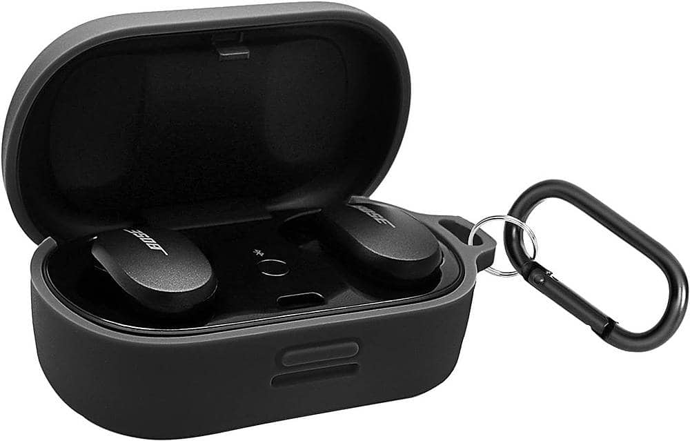 Alt View 15. SaharaCase - Silicone Grip Case for BOSE QuietComfort Noise Cancelling Earbuds - Black.