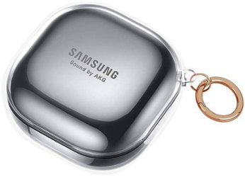 SaharaCase - Hybrid Flex Case for Samsung Galaxy Buds Live, Galaxy Buds Pro and Galaxy Buds2 Pro - Clear Black - Angle_Zoom