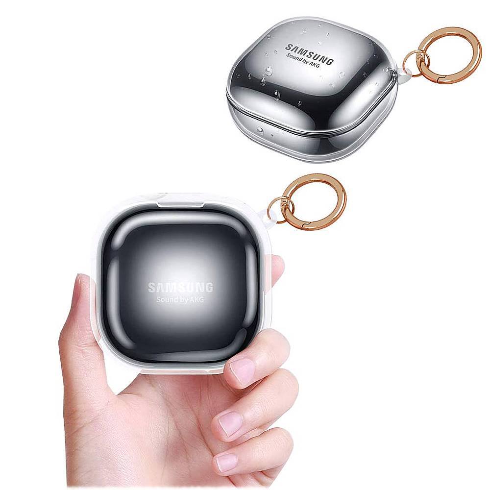 Alt View 12. SaharaCase - Hybrid Flex Case for Samsung Galaxy Buds Live, Galaxy Buds Pro, Galaxy Buds2 Pro and Galaxy Buds FE - Clear Black.