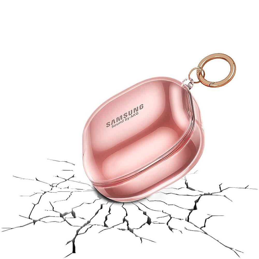 Alt View 13. SaharaCase - Hybrid Flex Case for Samsung Galaxy Buds Live, Galaxy Buds Pro, Galaxy Buds2 Pro and Galaxy Buds FE - Clear Rose Gold.